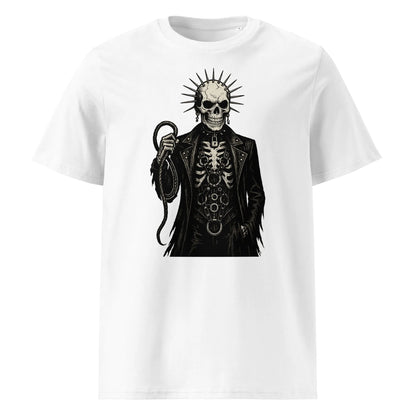 Print 'Gothic Skeleton Couture' Organic T-shirt White MILTTI