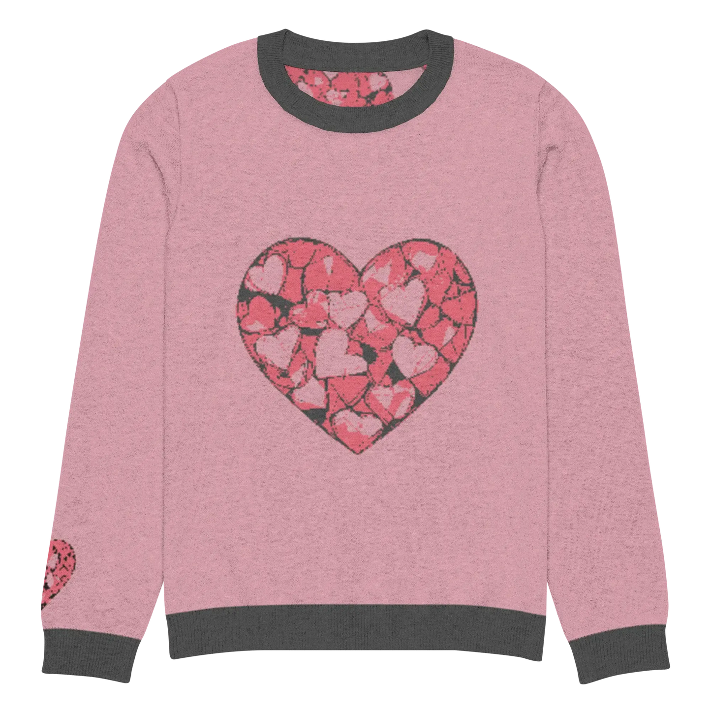 Print 'Hearts' Knitted Sweater 3XL MILTTI