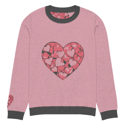 Print 'Hearts' Knitted Sweater 3XL MILTTI