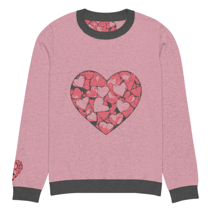 Print 'Hearts' Knitted Sweater 3XL MILTTI