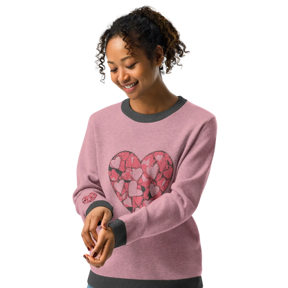 Print 'Hearts' Knitted Sweater MILTTI