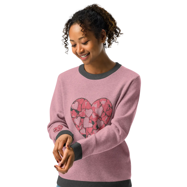 Print 'Hearts' Knitted Sweater MILTTI