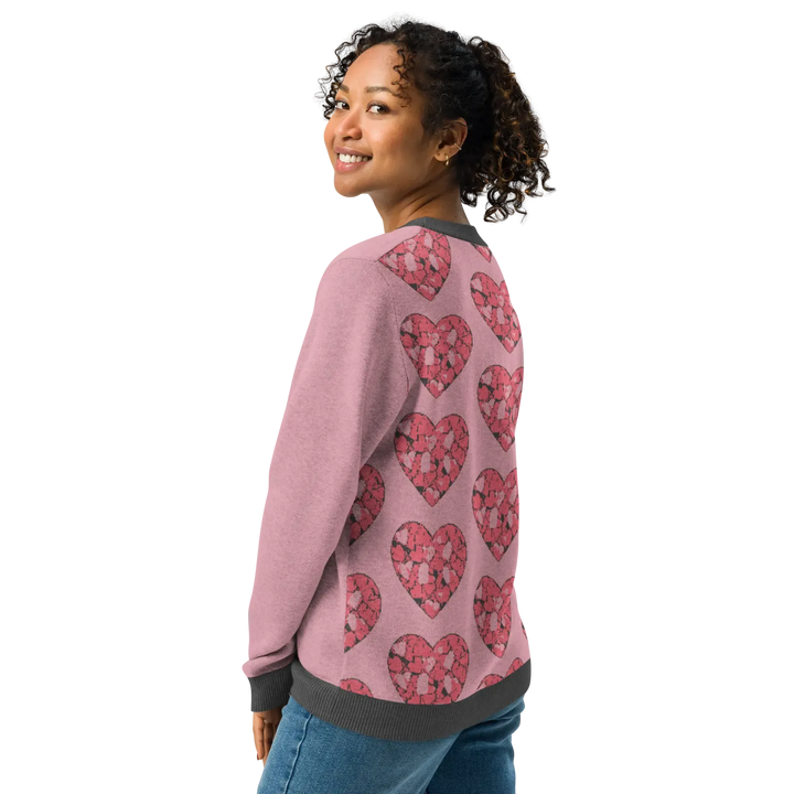 Print 'Hearts' Knitted Sweater MILTTI