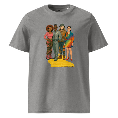 Print 'Friends of Dorothy' Organic T-shirt Heather Grey MILTTI