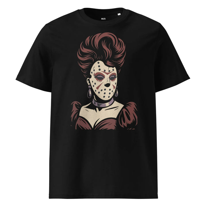 Print 'Hockey Mask Glam' Organic T-shirt Black MILTTI