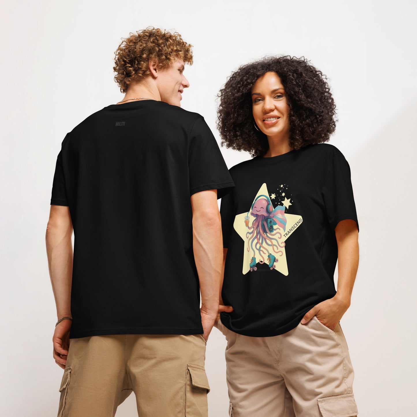 Print 'Jelly Roll' Organic T-shirt MILTTI