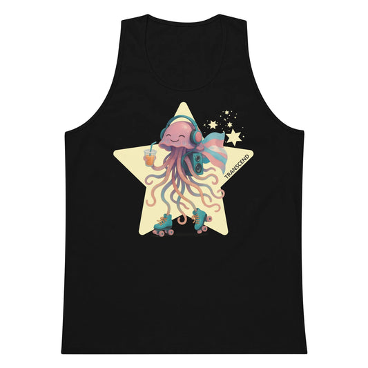 Print 'Jelly Roll' Premium Tank Top Black MILTTI