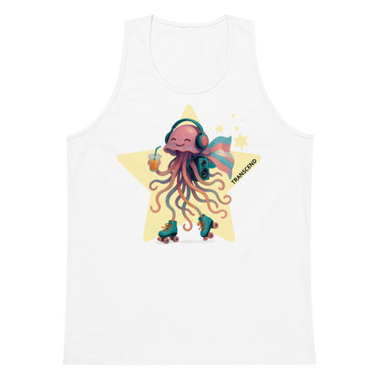 Print 'Jelly Roll' Premium Tank Top White MILTTI