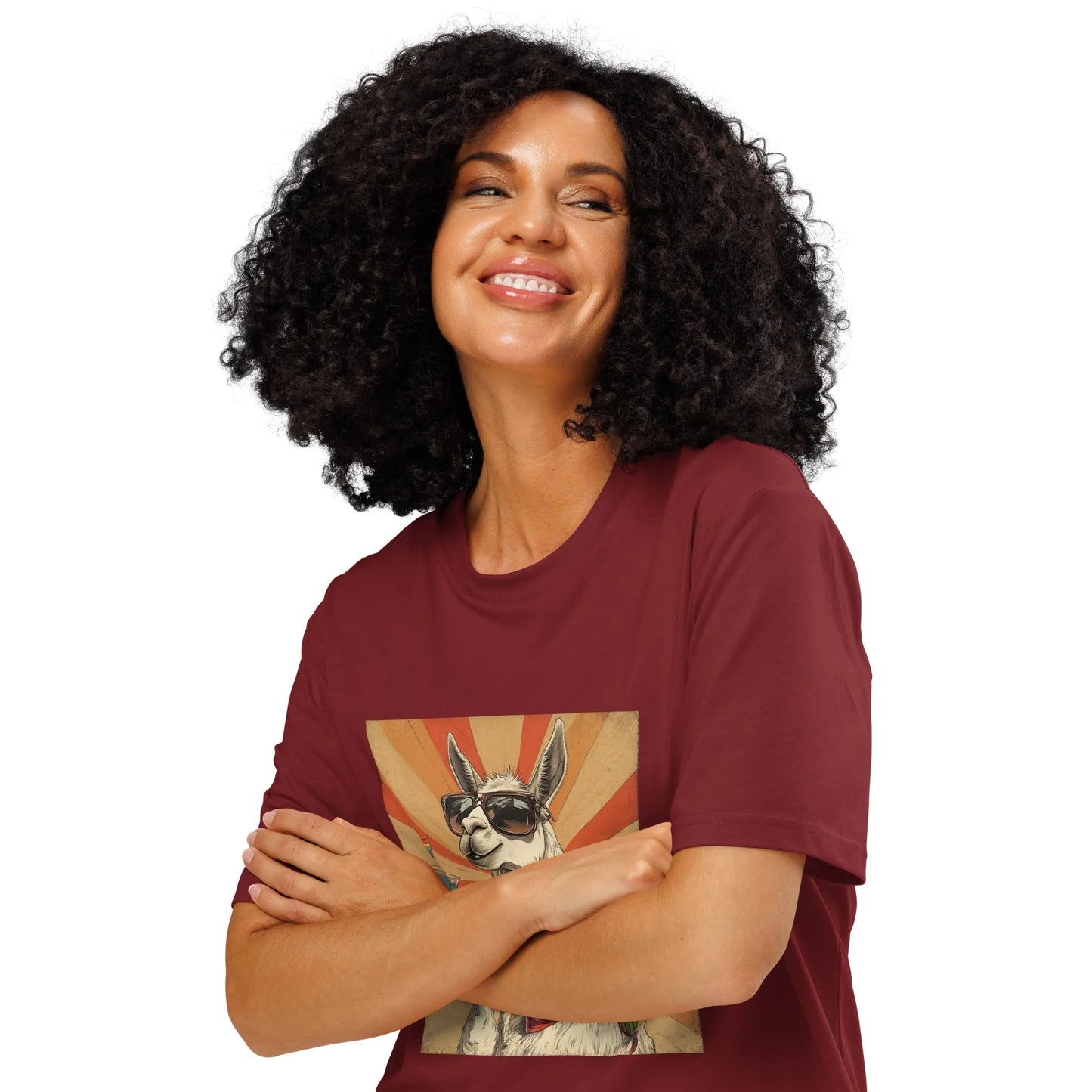 Print 'LLama-rtini' Organic Cotton T-shirt MILTTI