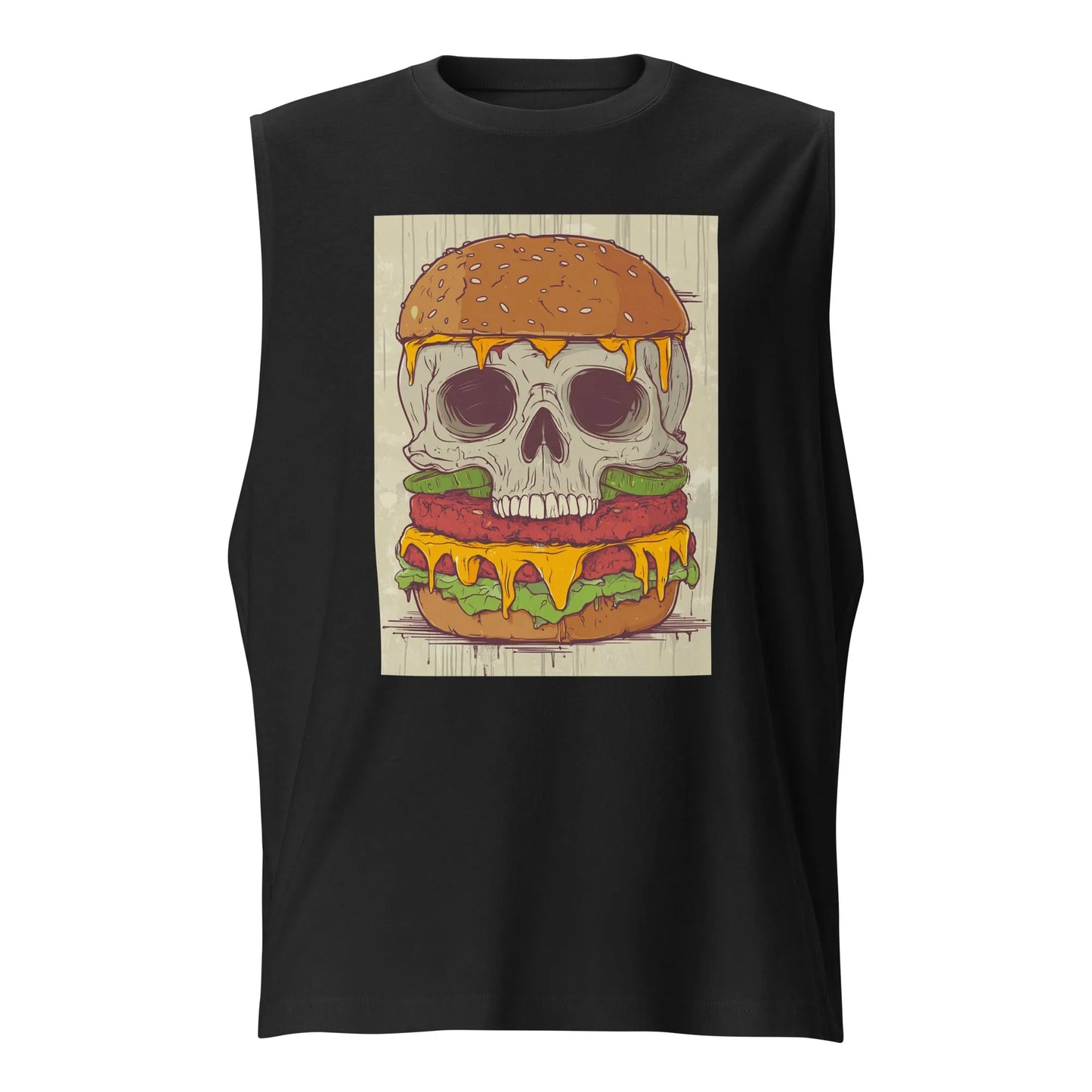 Print 'Last Bite' Tank Top Black MILTTI