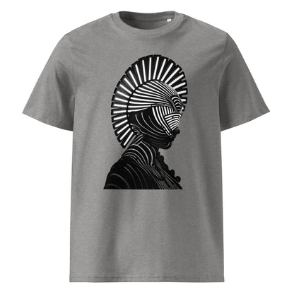 Print 'Luminous Warrior' Organic T-shirt Heather Grey MILTTI