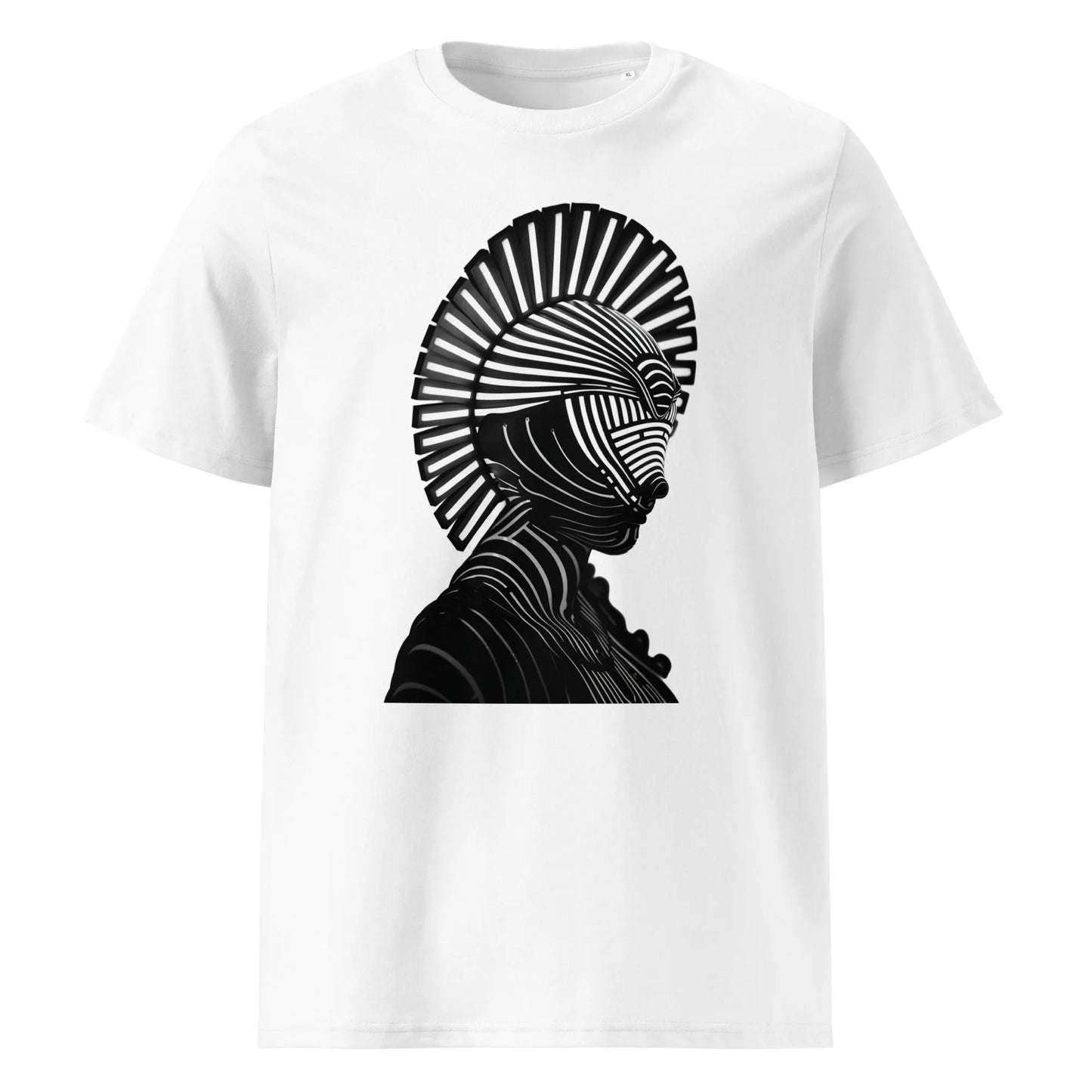 Print 'Luminous Warrior' Organic T-shirt White MILTTI