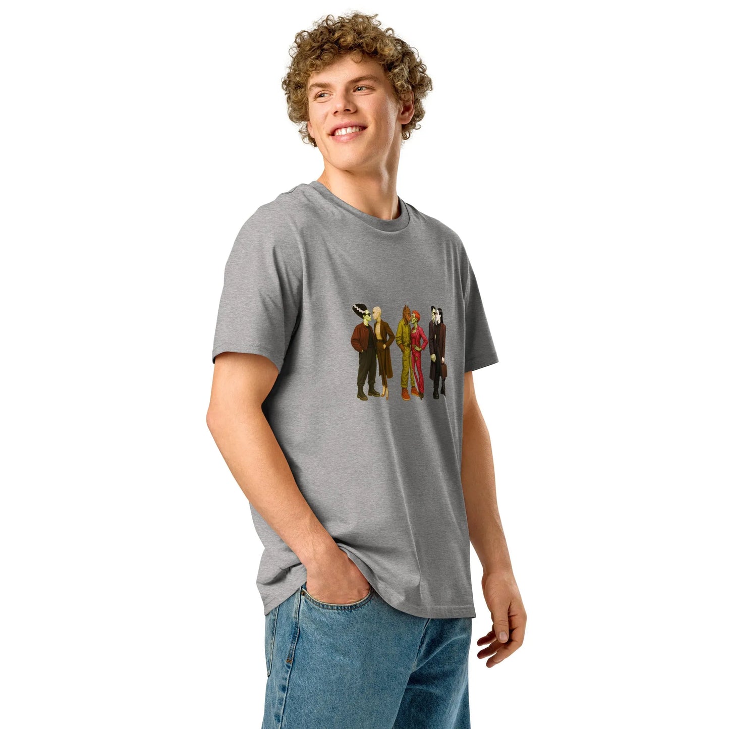 Print 'Monsters in Love' Organic Tee MILTTI