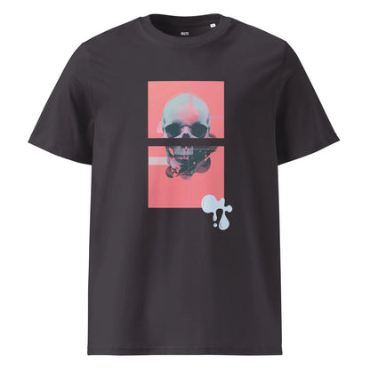 Print 'Neon Afterlife' Organic Cotton T-shirt Anthracite MILTTI