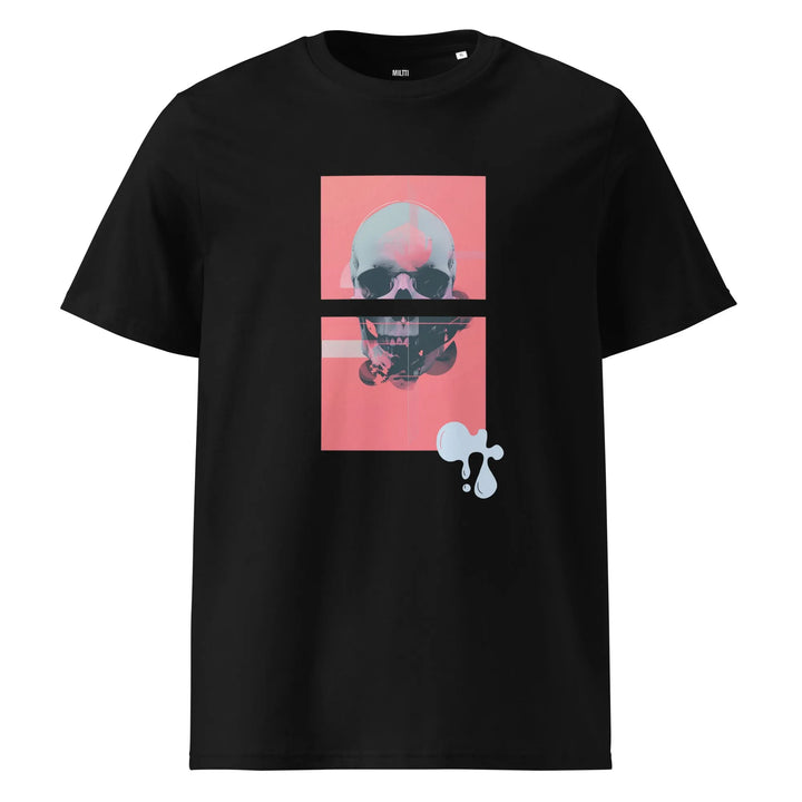 Print 'Neon Afterlife' Organic Cotton T-shirt Black MILTTI
