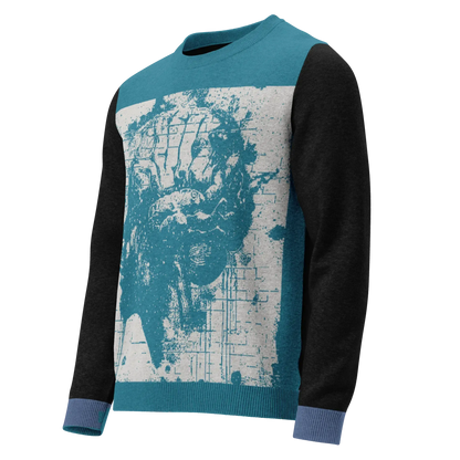 Print 'Neon Mind' Knitted Sweater 2XL MILTTI