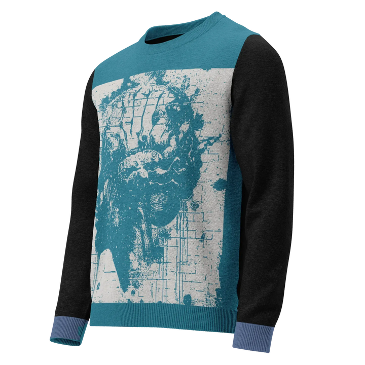 Print 'Neon Mind' Knitted Sweater 2XL MILTTI