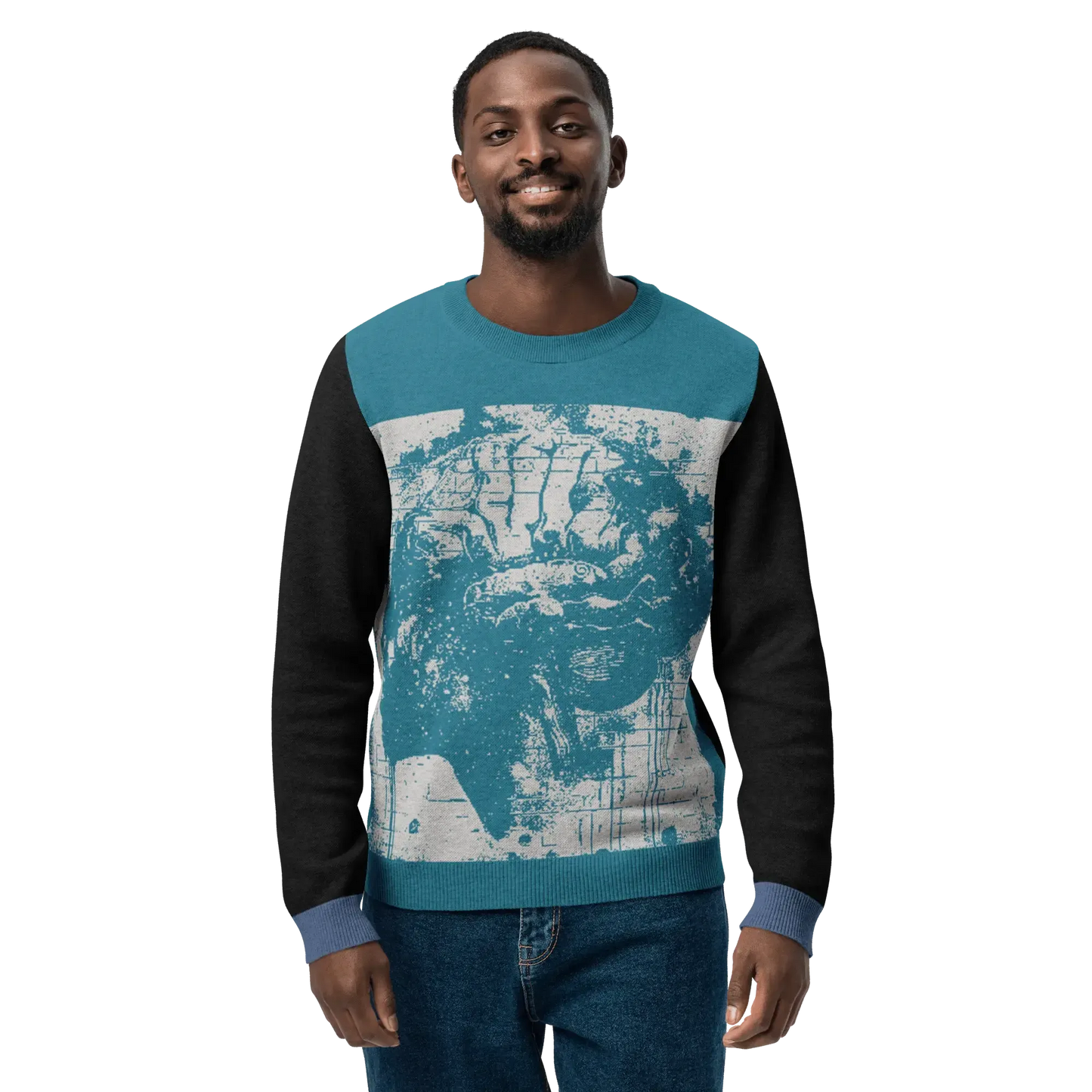 Print 'Neon Mind' Knitted Sweater MILTTI