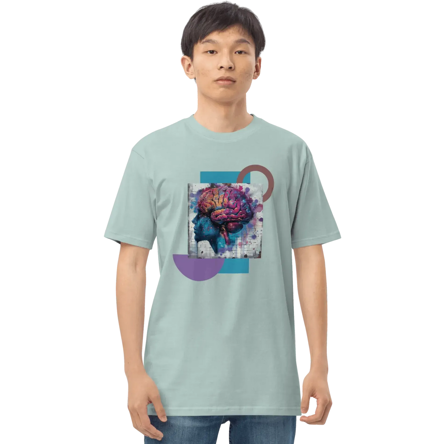 Print 'Neon Mind' Premium Heavyweight Tee MILTTI