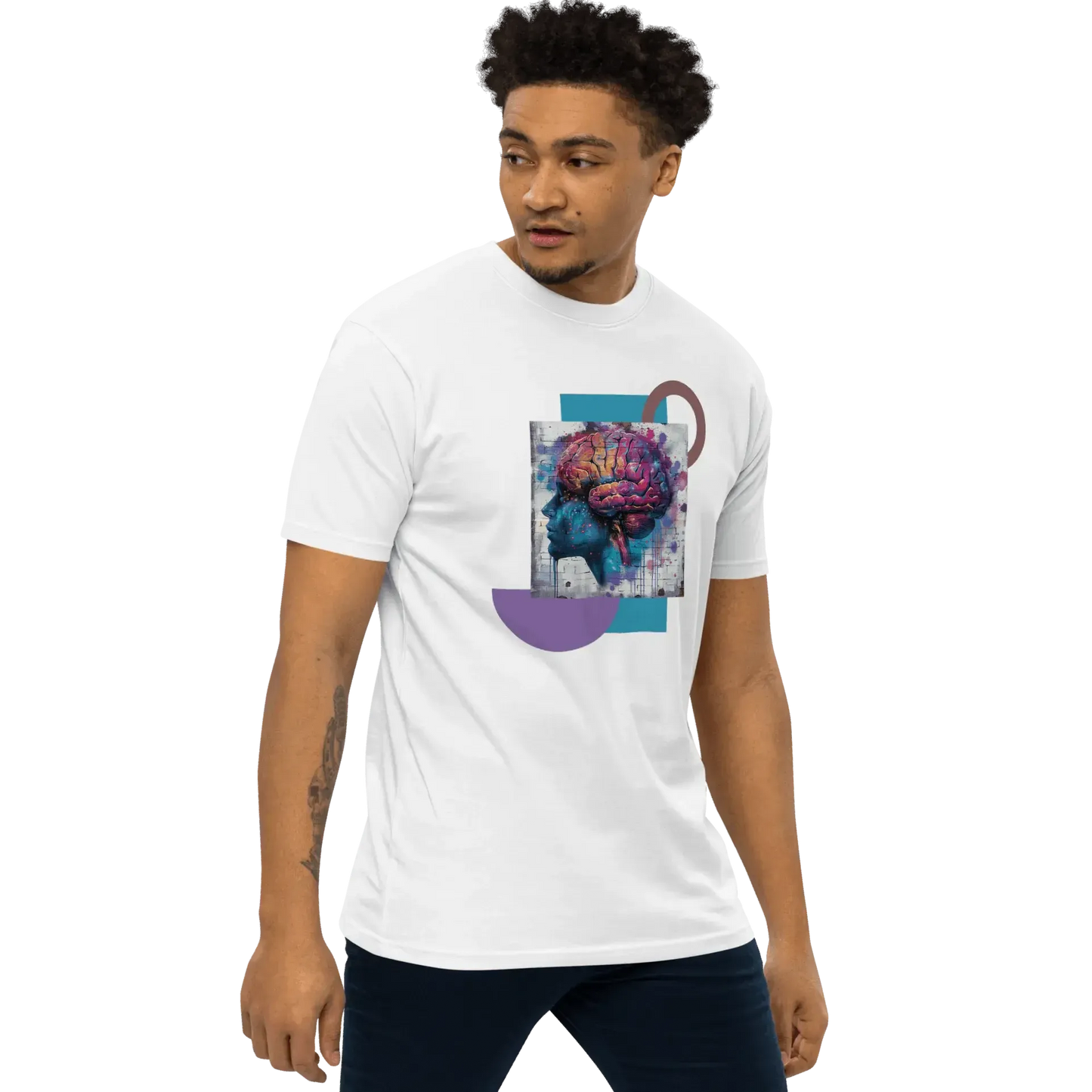 Print 'Neon Mind' Premium Heavyweight Tee MILTTI