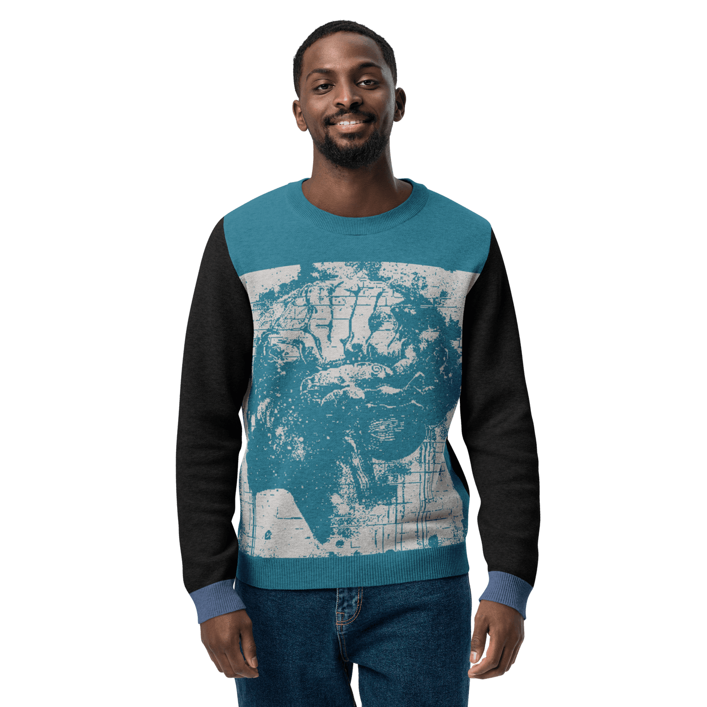 Print 'Neon Mind' Knitted Sweater MILTTI