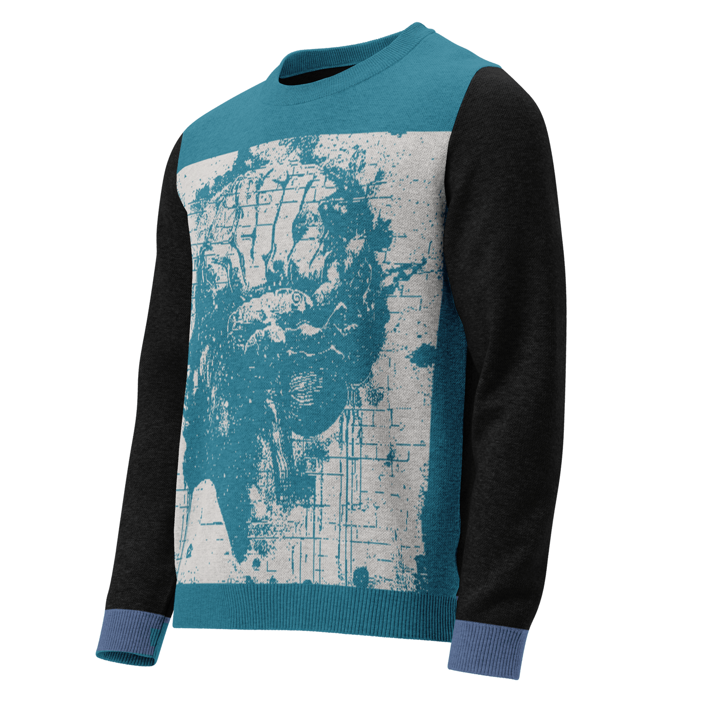 Print 'Neon Mind' Knitted Sweater 2XL MILTTI