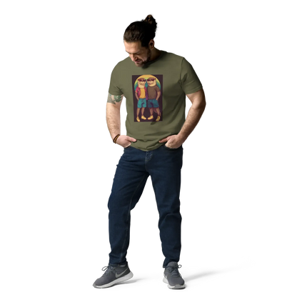 Print 'Otter Couple' Organic Cotton T-shirt MILTTI