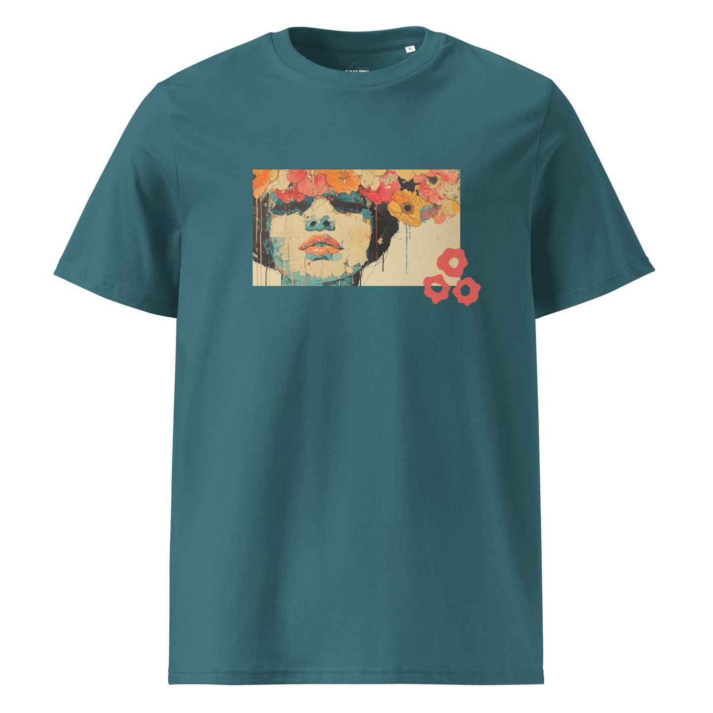 Print 'Petal Thoughts' Organic Cotton T-shirt Stargazer MILTTI