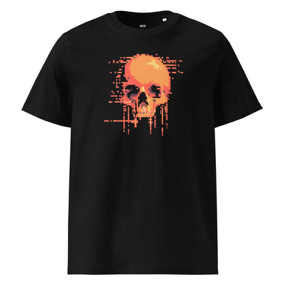 Print 'Pixel Burn' Organic Cotton T-shirt Black MILTTI