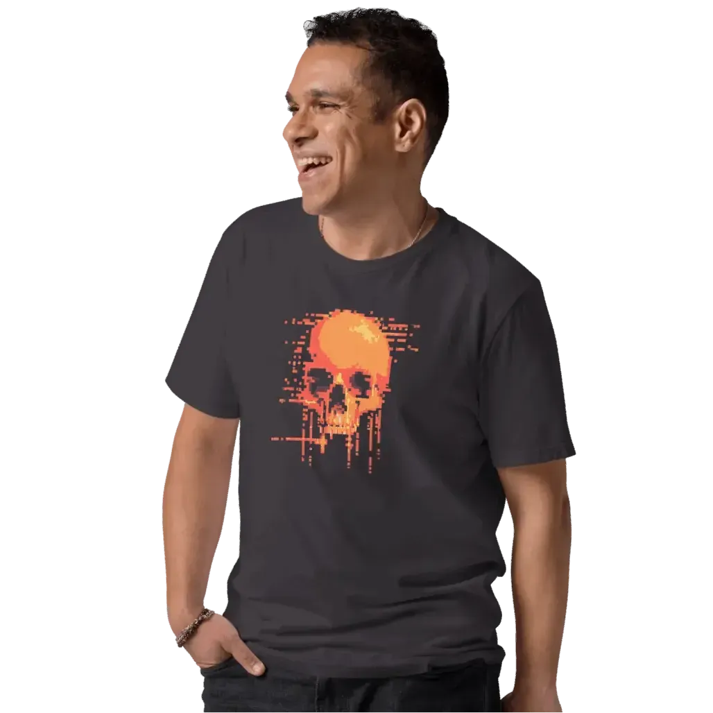 Print 'Pixel Burn' Organic Cotton T-shirt MILTTI