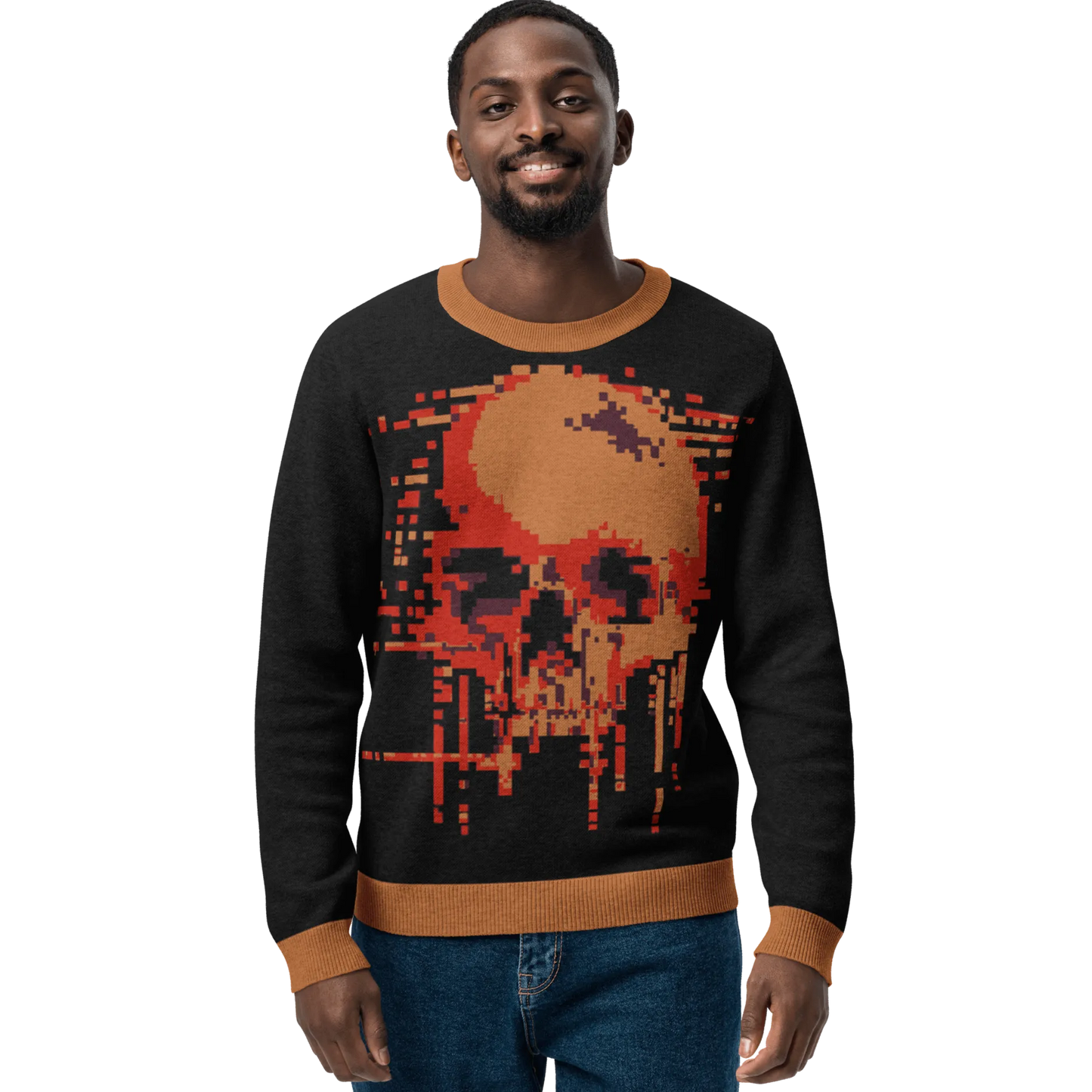 Print 'Pixel Burn' Knitted Sweater MILTTI