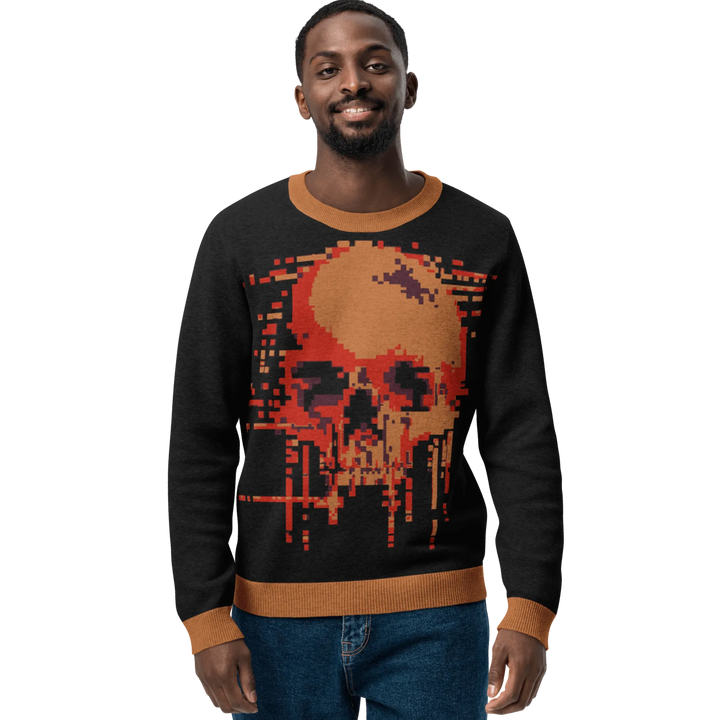 Print 'Pixel Burn' Knitted Sweater MILTTI