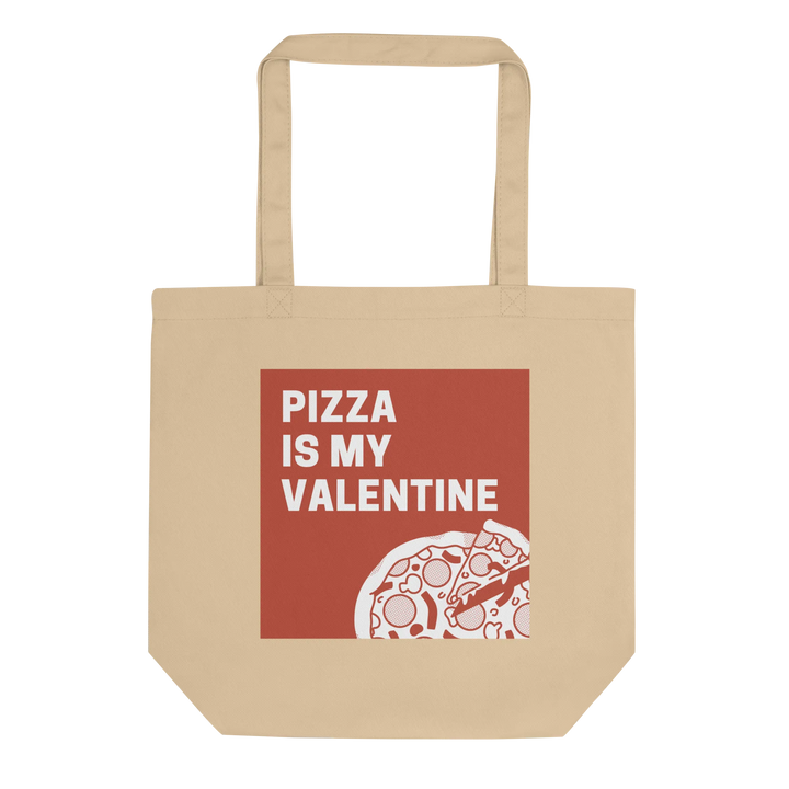 Print 'Pizza is my Valentine' Eco Tote Bag MILTTI