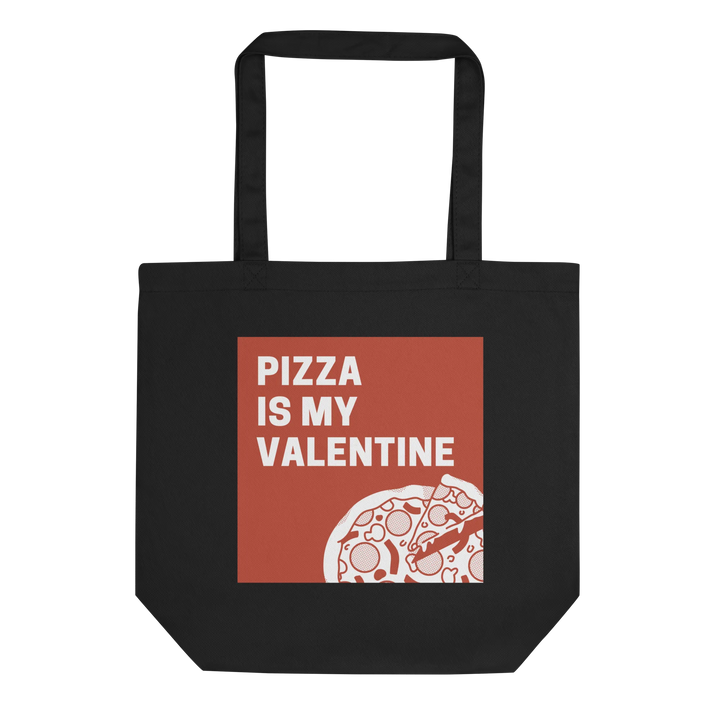 Print 'Pizza is my Valentine' Eco Tote Bag MILTTI