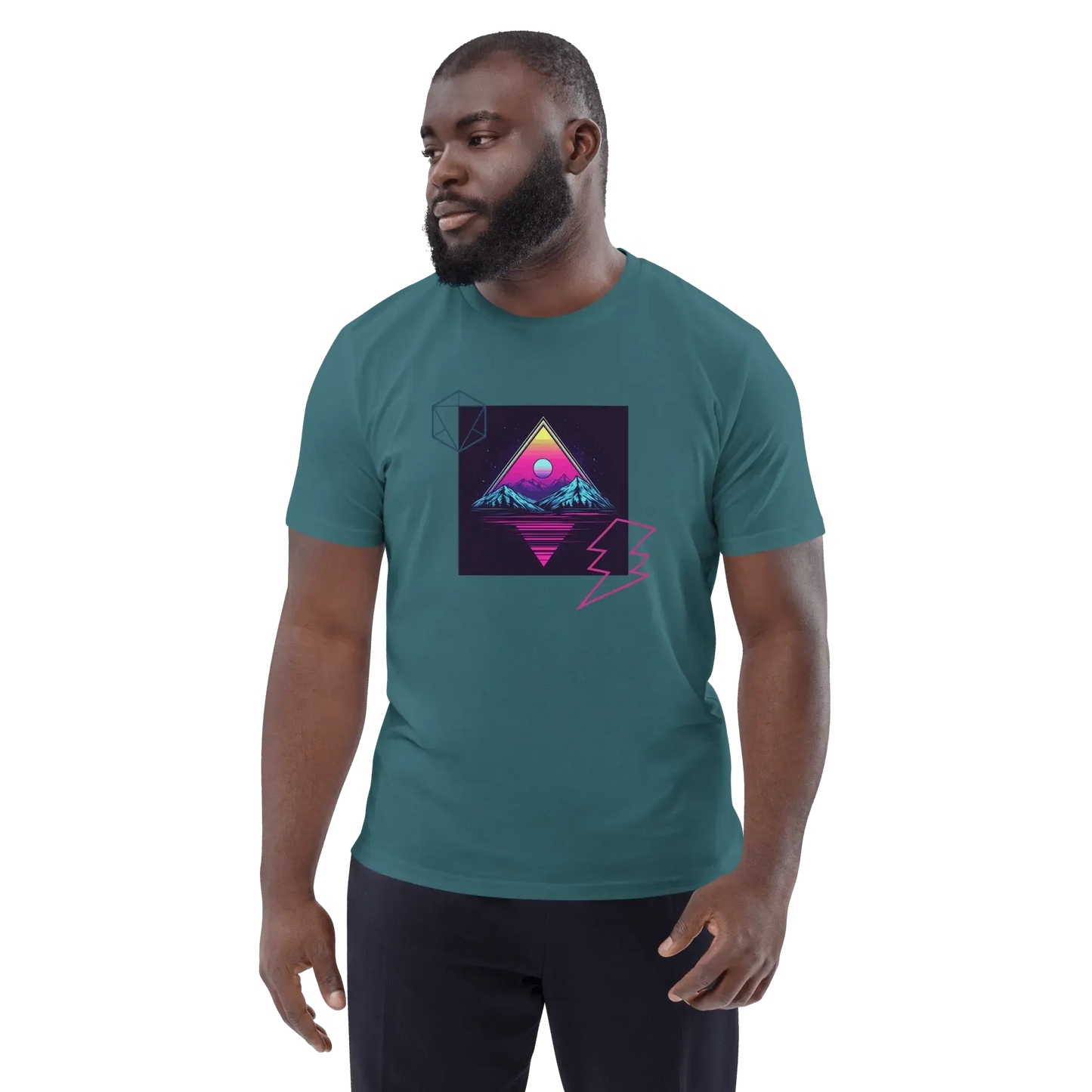 Print 'Pop Triangle' Organic Cotton T-shirt MILTTI