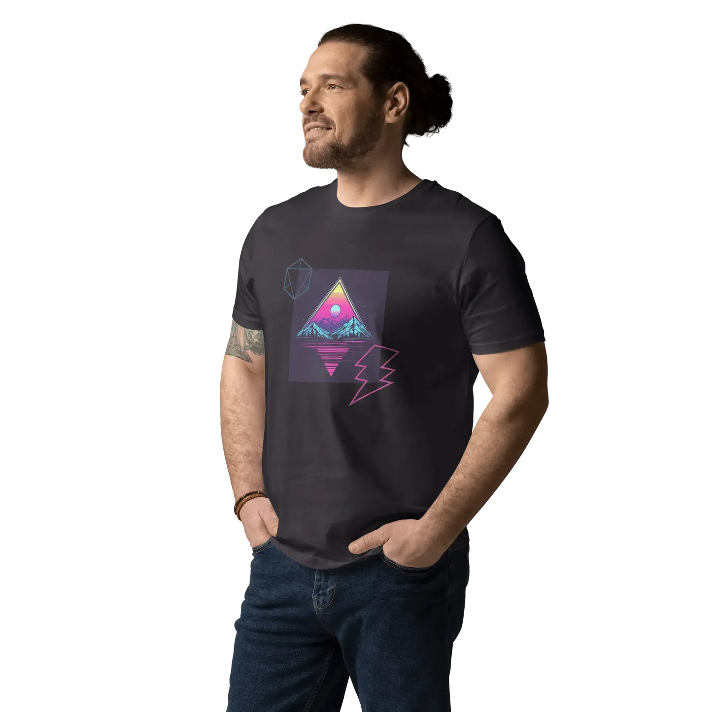 Print 'Pop Triangle' Organic Cotton T-shirt MILTTI