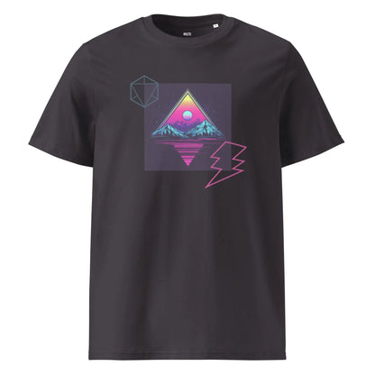 Print 'Pop Triangle' Organic Cotton T-shirt Anthracite MILTTI