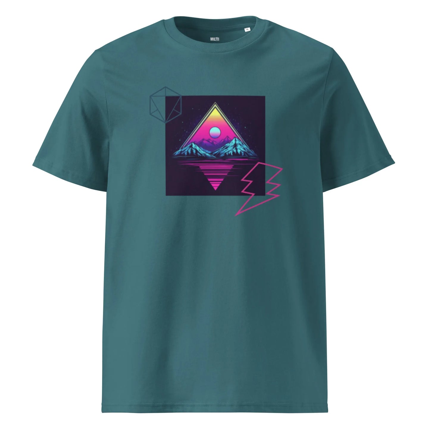 Print 'Pop Triangle' Organic Cotton T-shirt Stargazer MILTTI