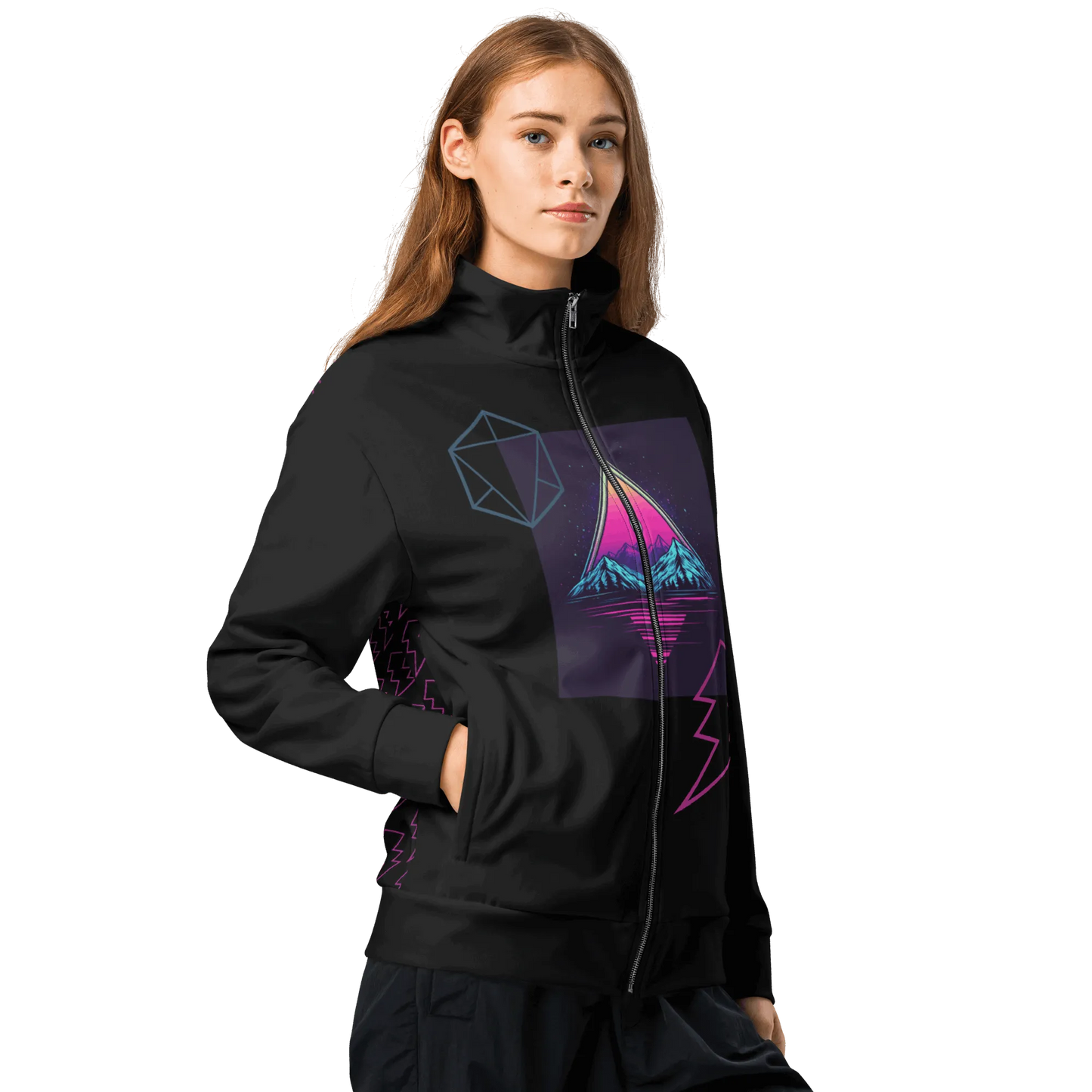 Print 'Pop Triangle' Track Jacket MILTTI