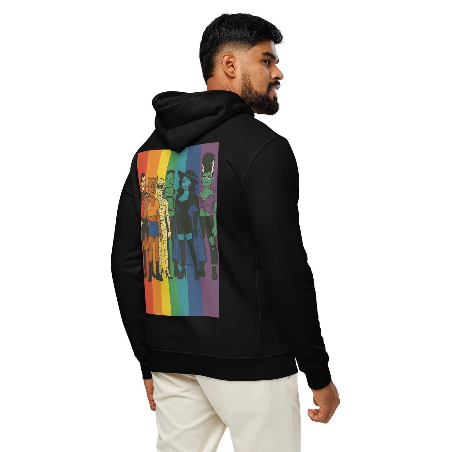 Print 'Pride Monster' Organic Hoodie MILTTI