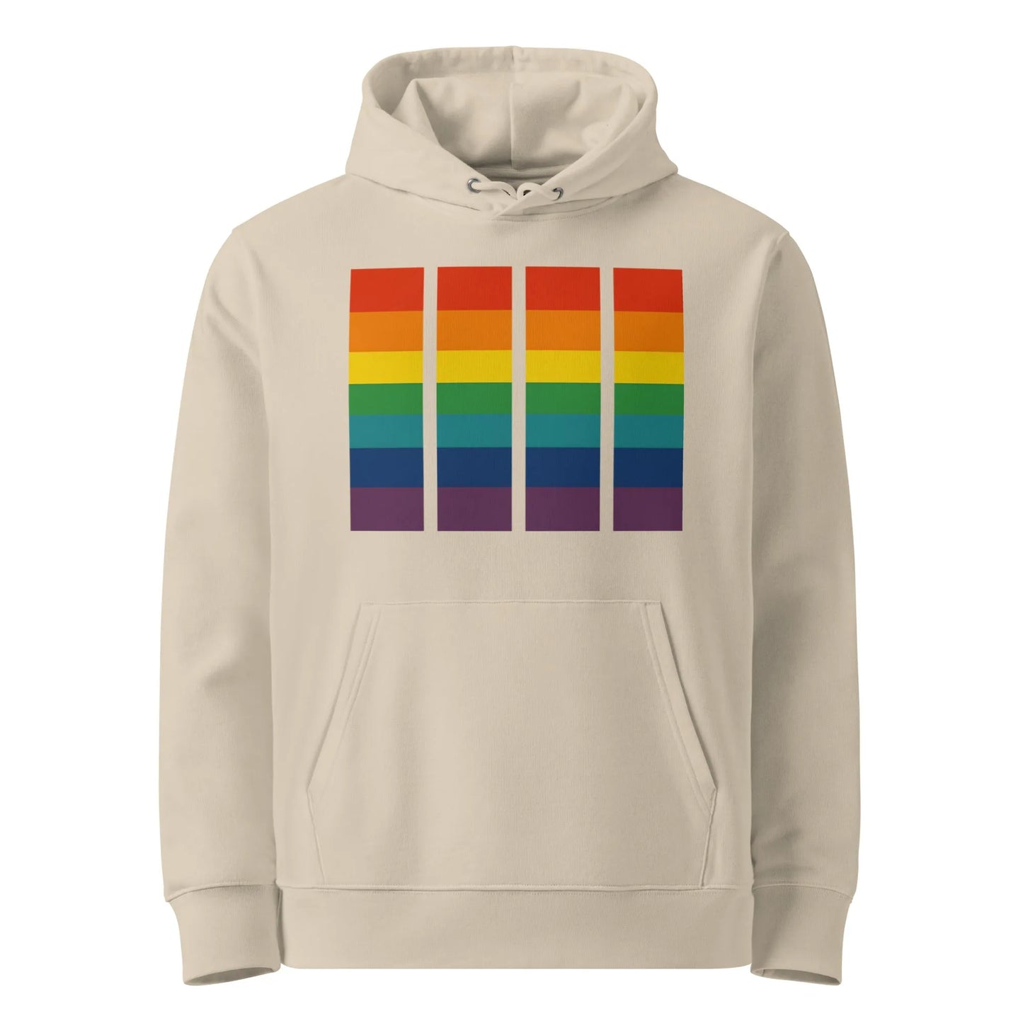 Print 'Pride Monster' Organic Hoodie Desert Dust MILTTI