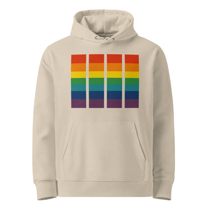 Print 'Pride Monster' Organic Hoodie Desert Dust MILTTI