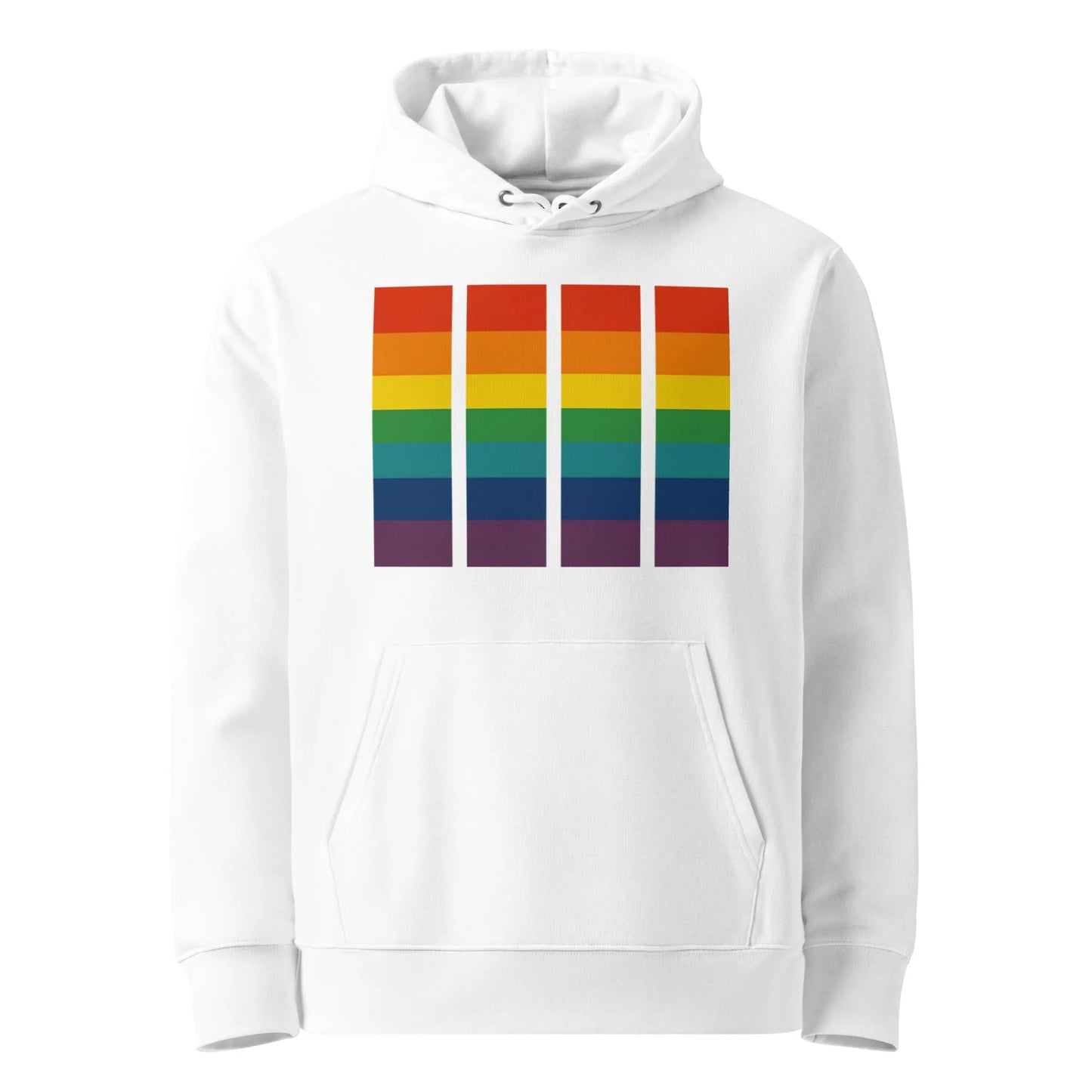 Print 'Pride Monster' Organic Hoodie White MILTTI