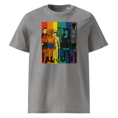 Print 'Pride Monster' Organic T-shirt Heather Grey MILTTI