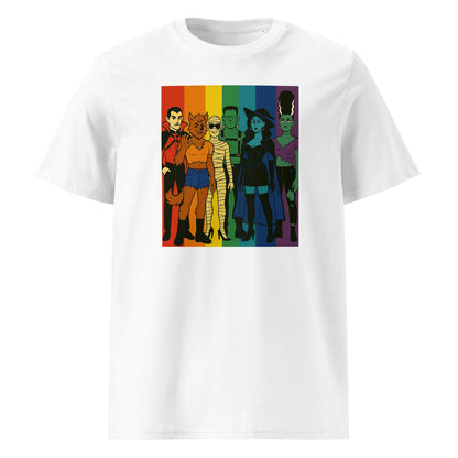 Print 'Pride Monster' Organic T-shirt White MILTTI