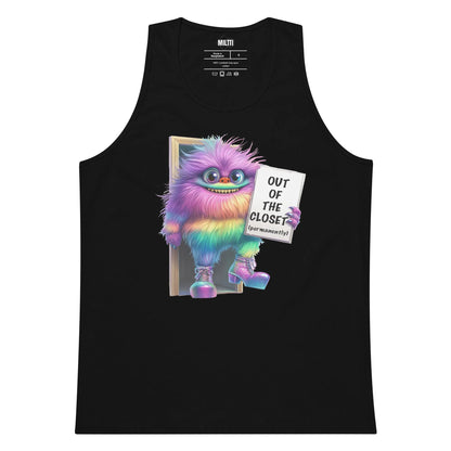 Print 'Pride Monster' Premium Tank Top Black MILTTI
