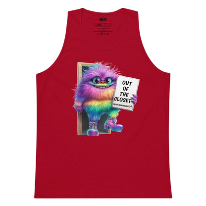Print 'Pride Monster' Premium Tank Top Red MILTTI