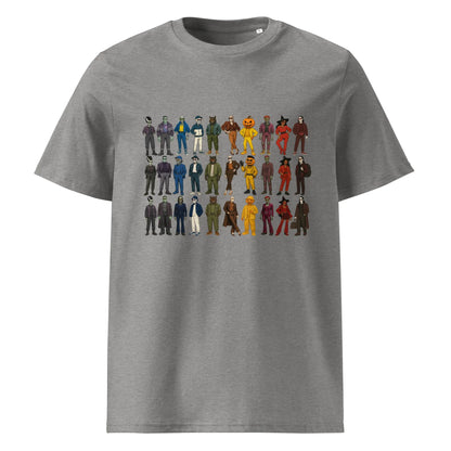 Print 'Queer Monster Parade' Organic T-shirt Heather Grey MILTTI