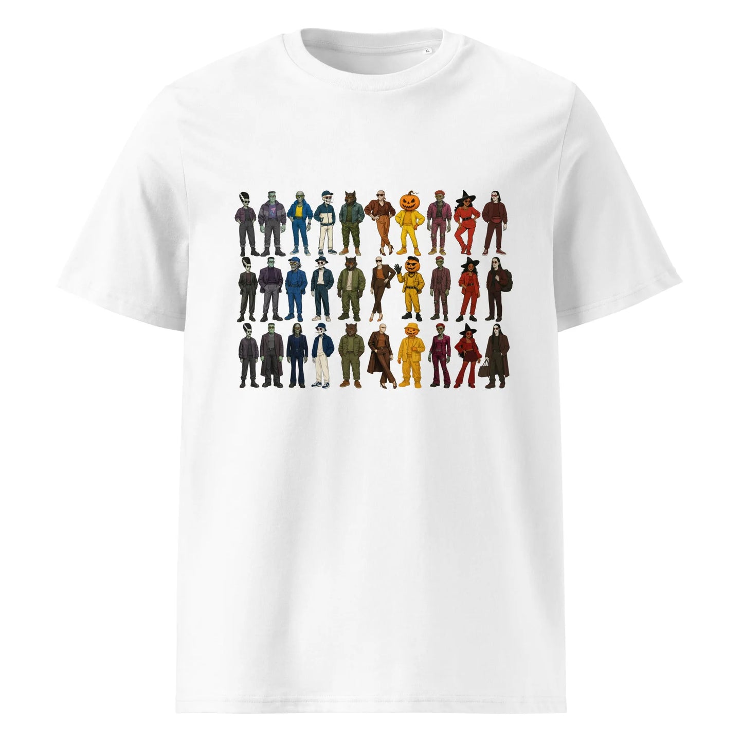 Print 'Queer Monster Parade' Organic T-shirt White MILTTI