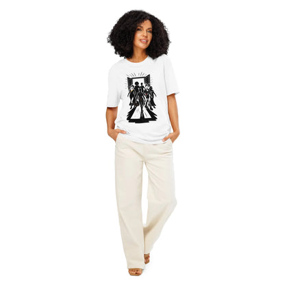 Print 'Queer Runway' Organic Ribbed Neck T-shirt MILTTI